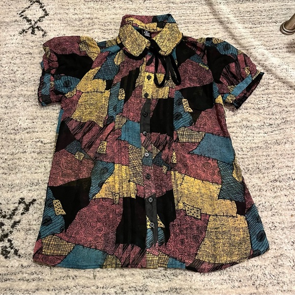 Nightmare Before Christmas Sally mesh button up - Picture 1 of 4
